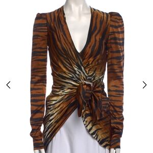 Alexandre Vauthier Silk Mini DressTiger Print Dress FR 36/ US 4. Size S